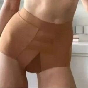 We Are HAH Hi Wasted Panty XS in Brown Sugar NWT